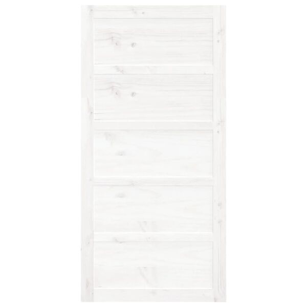 vidaXL feh&eacute;r t&ouml;m&ouml;r fenyőfa ist&aacute;ll&oacute; st&iacute;lus&uacute; ajt&oacute; 100 x 1,8 x 204,5 cm