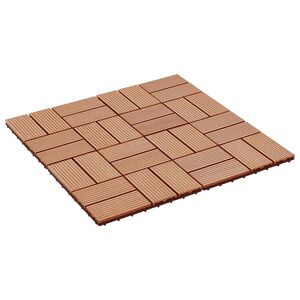 vidaXL Faszeg&eacute;ly j&aacute;r&oacute;lap 22 db T&iacute;kfa 30 x 30 cm WPC