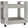 vidaXL betonsz&uuml;rke szerelt fa asztal-kocsi 60 x 45 x 60 cm