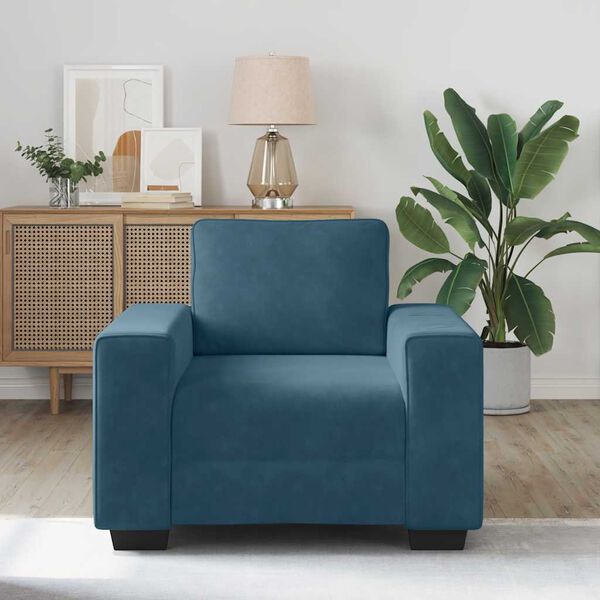 vidaXL k&eacute;k b&aacute;rsony kanap&eacute;fotel 100x77x82 cm