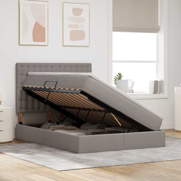 vidaXL &Aacute;gy t&aacute;rol&oacute;val &eacute;s matraccal T&oacute;psz&iacute;nű 140 x 200 cm Poli&eacute;szter