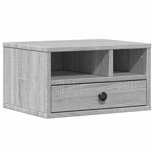 vidaXL sz&uuml;rke sonoma sz&iacute;nű szerelt fa nyomtat&oacute;&aacute;llv&aacute;ny 40x32x22,5 cm