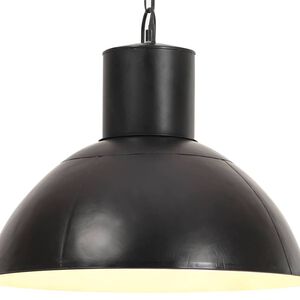 vidaXL kerek fekete f&uuml;ggől&aacute;mpa 25 W 48 cm E27
