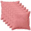 vidaXL P&aacute;rna huzat 6 pcs HOUTEN R&oacute;zsasz&iacute;n 40 x 40 cm B&aacute;rsony