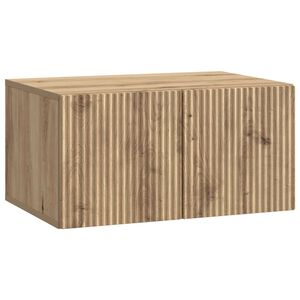 vidaXL Fali TV szekr&eacute;ny K&eacute;zműves T&ouml;lgy 59,5 x 41 x 30 cm Szerelt Fa