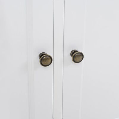 vidaXL 3 ajtós MDF és fenyő tálaló 105 x 35 x 77,5 cm
