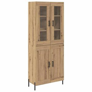 vidaXL Magasfi&uacute; Artisan t&ouml;lgy 69,5 x 34 x 180 cm Faanyag