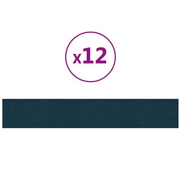 vidaXL 12 db k&eacute;k b&aacute;rsony fali panel 90x15 cm 1,62 m&sup2;