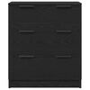 vidaXL Széf fiókkal Fekete tölgy 60 x 30 x 70 cm Faanyag