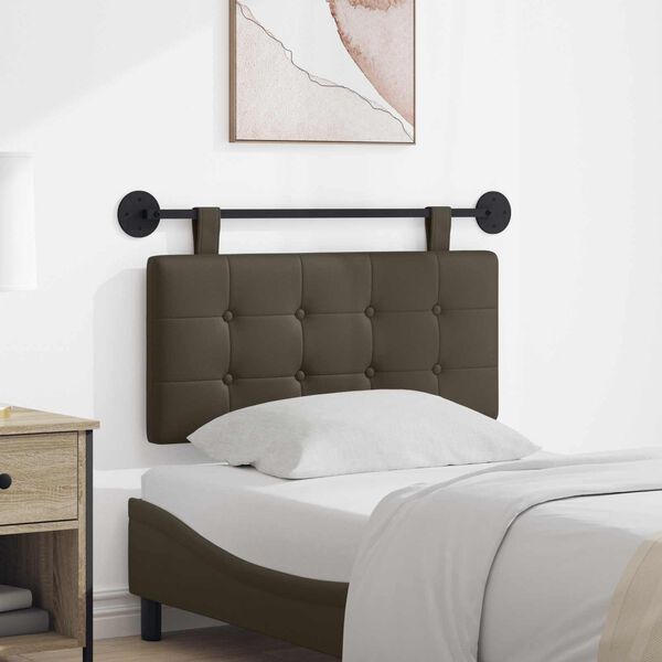 vidaXL Fali Fejt&aacute;mla Falra szerelhető Sz&uuml;rke 100 x 55 x 5 cm Műbőr