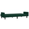 vidaXL kétszemélyes sötétzöld bársony kanapéágy
