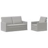 vidaXL Kanap&eacute; Szett 2 pcs Felhősz&uuml;rke Sz&ouml;vet
