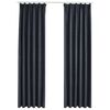 vidaXL 2 db antracitsz&uuml;rke s&ouml;t&eacute;t&iacute;tőf&uuml;gg&ouml;ny kamp&oacute;kkal 140 x 225 cm