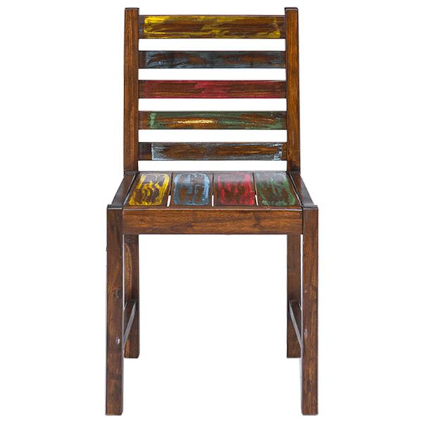 vidaXL 2 db tömör újrahasznosított fa étkezőszék