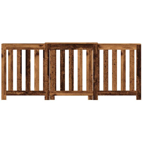 vidaXL antik fa sz&iacute;nű szerelt fa radi&aacute;torburkolat 205 x 21, 5x 83,5 cm