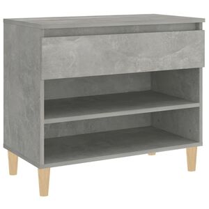 vidaXL betonsz&uuml;rke szerelt fa cipőszekr&eacute;ny 70x36x60 cm