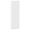 vidaXL Ruh&aacute;sszekr&eacute;ny polcokkal ajt&oacute;val Feh&eacute;r 55 x 25 x 189 cm Faanyag