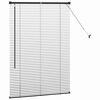 vidaXL Ablak Függöny függönyökkel Fekete Alumínium