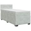 vidaXL Boxspring &aacute;gy matraccal Vil&aacute;gossz&uuml;rke 90 x 190 cm B&aacute;rsony
