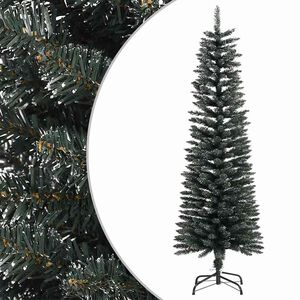 vidaXL z&ouml;ld PVC v&eacute;kony műkar&aacute;csonyfa &aacute;llv&aacute;nnyal 150 cm