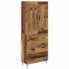 vidaXL Magasfi&uacute; fi&oacute;kkal &Ouml;reg fa 69,5 x 34 x 180 cm Faanyag