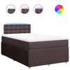 vidaXL s&ouml;t&eacute;tbarna sz&ouml;vet rug&oacute;s &aacute;gy matraccal 120 x 190 cm