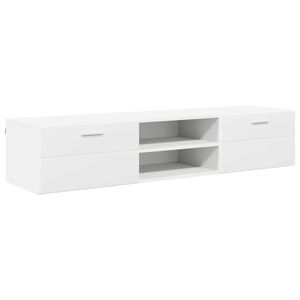 vidaXL F&aacute;b&oacute;l K&eacute;sz&uuml;lt Szekr&eacute;ny fi&oacute;kkal Feh&eacute;r 150 x 39 x 30 cm Faanyag