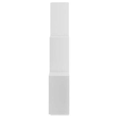 vidaXL fehér négyszögletes forgácslap fali polc 78 x 15 x 93 cm