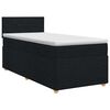 vidaXL Boxspring &aacute;gy matraccal fejt&aacute;ml&aacute;val Fekete 90 x 190 cm Sz&ouml;vet