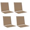 vidaXL &Uuml;l&eacute;s &eacute;s h&aacute;tt&aacute;mla p&aacute;rn&aacute;k 4 pcs T&oacute;psz&iacute;nű 47 x 45 x 2 cm