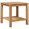 vidaXL Doh&aacute;nyz&oacute;asztal t&aacute;rol&oacute;val Barna 45 x 45 x 45 cm T&ouml;m&ouml;r Teakfa