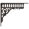 vidaXL Fal polc tart&oacute;k 12 db Antik Barna 27.5 x 23 x 4 cm Ac&eacute;l