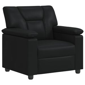 vidaXL Kanap&eacute; Fekete 91 x 85 x 93 cm Műbőr