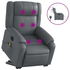 vidaXL elektromos sz&uuml;rke műbőr fel&aacute;ll&aacute;st seg&iacute;tő d&ouml;nthető massz&aacute;zsfotel