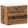 vidaXL F&uuml;rdőszobai mosd&oacute;szekr&eacute;ny 2 db &Ouml;reg fa 60 x 38,5 x 48 cm