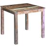 vidaXL t&ouml;m&ouml;r &uacute;jrahasznos&iacute;tott fa &eacute;tkezőasztal 80 x 82 x 76 cm