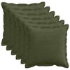 vidaXL P&aacute;rna huzat 6 db HOUTEN Z&ouml;ld 40 x 40 cm cord