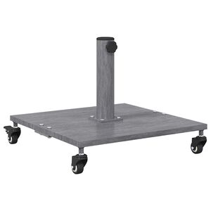 vidaXL Napernyőtalp S&ouml;t&eacute;t Sz&uuml;rke Fa Hat&aacute;s 45 x 45 x 31,5 cm