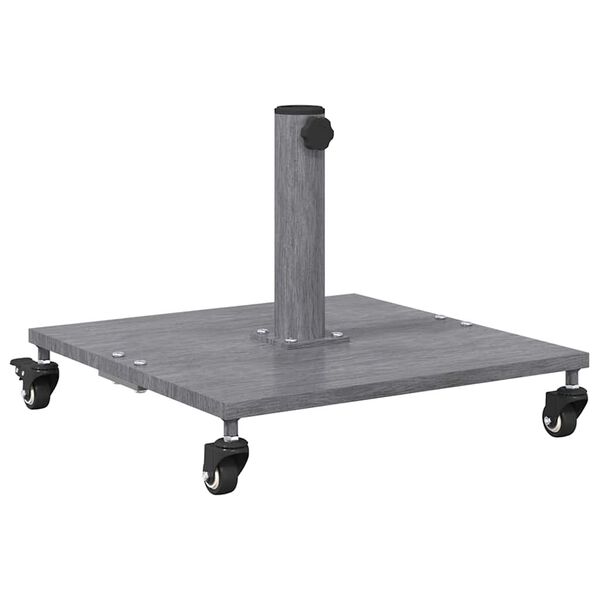 vidaXL Napernyőtalp S&ouml;t&eacute;t Sz&uuml;rke Fa Hat&aacute;s 45 x 45 x 31,5 cm