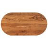 vidaXL t&ouml;m&ouml;r ak&aacute;cfa ov&aacute;lis asztallap 80 x 40 x 3,8 cm