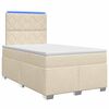vidaXL Boxspring &aacute;gy matraccal Kr&eacute;msz&iacute;nű 120 x 190 cm Sz&ouml;vet