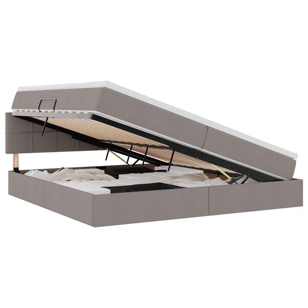 vidaXL &Aacute;gy t&aacute;rol&oacute;val &eacute;s matraccal T&oacute;psz&iacute;nű 200 x 200 cm Faanyag