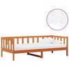 vidaXL Nappali &aacute;gy matracmal Wax Barna &eacute;s Feh&eacute;r 90 x 200 cm