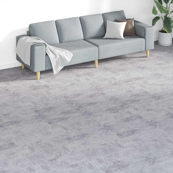 vidaXL Padl&oacute;deszk&aacute;k 18 pcs Sz&uuml;rke 5,26 m&sup2; PVC