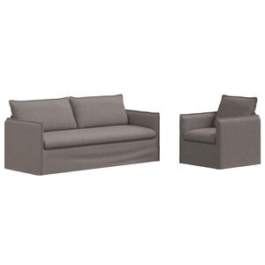 vidaXL Kanap&eacute; Szett 2 pcs T&oacute;psz&iacute;nű 196 x 82 x 85 cm Sz&ouml;vet