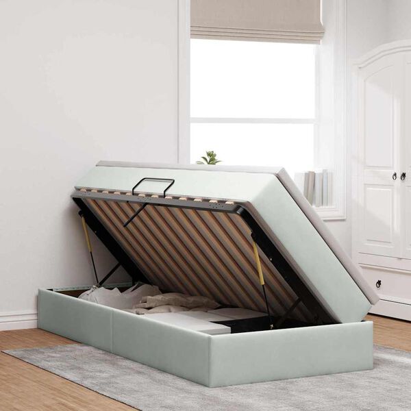 vidaXL &Aacute;gy t&aacute;rol&oacute;val &eacute;s matraccal Vil&aacute;gossz&uuml;rke 90 x 200 cm B&aacute;rsony