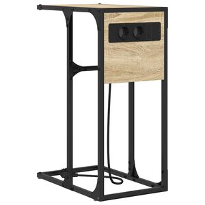 vidaXL &Eacute;jjeliszekr&eacute;ny Sonoma t&ouml;lgy 41,5 x 26 x 60,5 cm Szerelt Fa