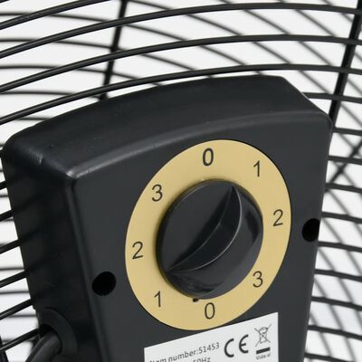 vidaXL fekete ipari dobventilátor 60 cm 180 W
