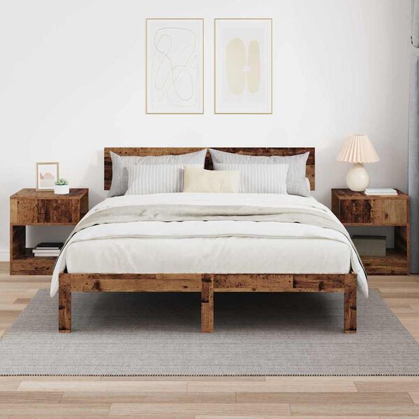 vidaXL V&eacute;gasztal 2 pcs &Ouml;reg fa 40,5 x 40 x 45 cm Faanyag