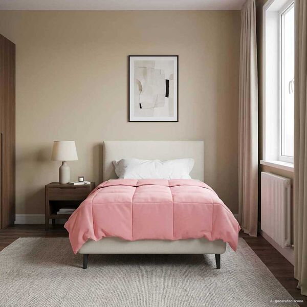 vidaXL T&eacute;li takar&oacute; S&ouml;v&eacute;nyes R&oacute;zsasz&iacute;n 135 x 220 cm Mikrosz&aacute;l